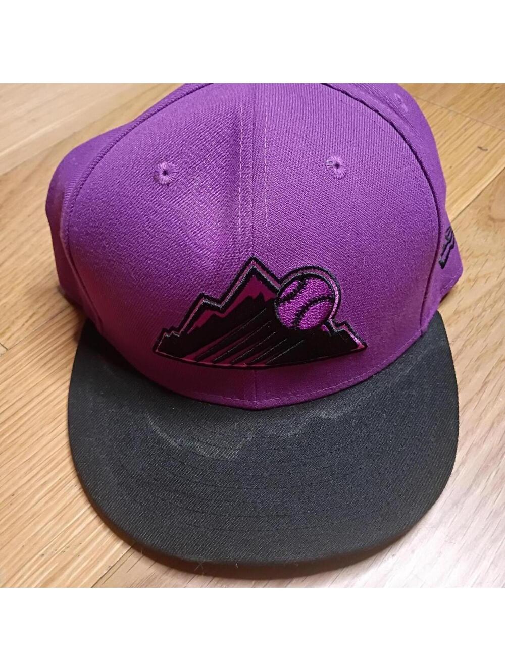 New Era Men's Purple and Pink Hat